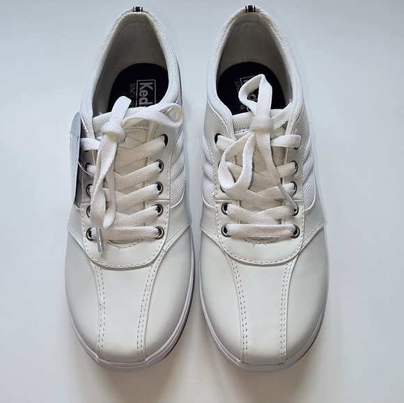 Keds Shoes - Women's Keds Ortholite Memory Foam White Leather Sneakers 8.5 M